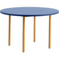 HAY Two Colour Tafel rond - blauw - oker - Ø 120 cm
