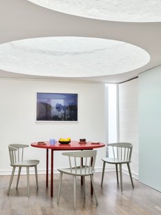 HAY Two Colour Tafel rond - Ø 120 cm - red - rood