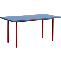 HAY Two Colour Tafel rechthoekig - 160 x 82 cm - red - blauw