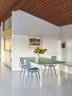 HAY Two Colour Tafel rechthoekig - green mint - ivory - 160 x 82 cm