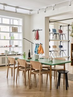 HAY Two Colour Tafel rechthoekig - green mint - oker - 200 x 90 cm