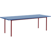 HAY Two Colour Tafel rechthoekig - blauw - red - 240 x 90 cm