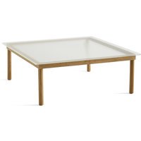 HAY Kofi Bijzettafel vierkant - reeded glass - Eiken gelakt (op waterbasis) - vierkant, 100 x 100 cm