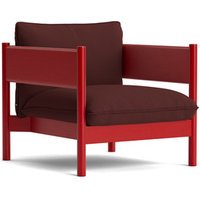 HAY Arbour Club Fauteuil - Steelcut655 - beuken, rood gelakt