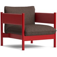 HAY Arbour Club Fauteuil - Canvas 674 - beuken, rood gelakt