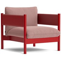 HAY Arbour Club Fauteuil - Re-Wool 648 - beuken, rood gelakt