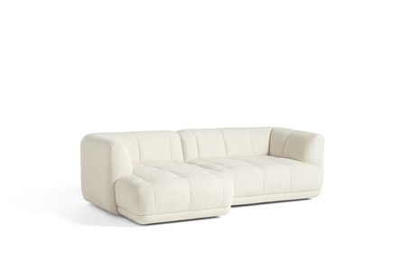 HAY Quilton Sofa Combination 19 left end - Flamiber Cream A5