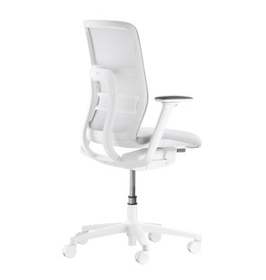 Wilkhahn AT Mesh ESP draaistoel - Wielen voor zachte bodem - Racer lichtgrijs (37/95)