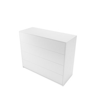 Müller Möbelwerkstätten Modular Plus Commode met vier lades - Melamine/wit