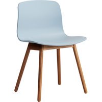 HAY About a Chair AAC 12 - viltglijders - notenhout gelakt (op waterbasis) - slate blue 2.0