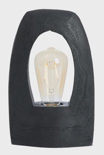 Light & Living Tafellamp 'Carini' Mangohout, 25cm, kleur Zwart