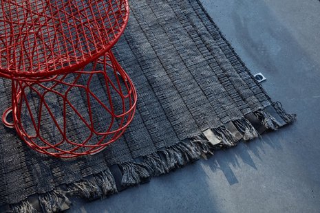 Nomad Rubber Rug black - 300 x 400 cm