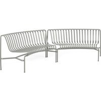 HAY Palissade Park Dining Bench IN-IN Starter Set - nevelgrijs