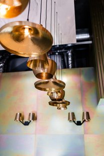 Tom Dixon Beat Wide LED Hanglamp - messing geborsteld