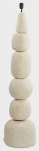 Light & Living Vloerlamp 'Marree' Papier Maché, 135cm, kleur Crème (excl. kap)