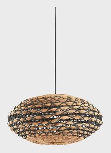 Light & Living Hanglamp 'Tripoli' Rotan, 50cm, kleur Naturel/Zwart