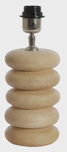 Light & Living Tafellamp 'Budongo' Mangohout, 21cm, kleur Naturel (excl. kap)