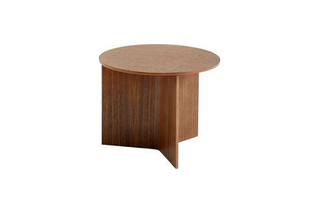 HAY Slit Tafel Wood rond - walnoot