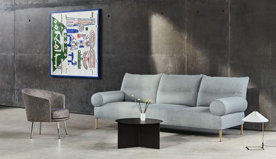 HAY Slit Tafel Wood rond XL - zwart