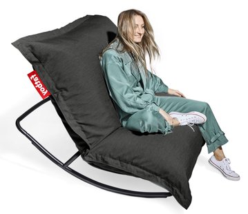 fatboy Rock 'N Roll + Original zitzak voor buiten - Thunder grey - Black