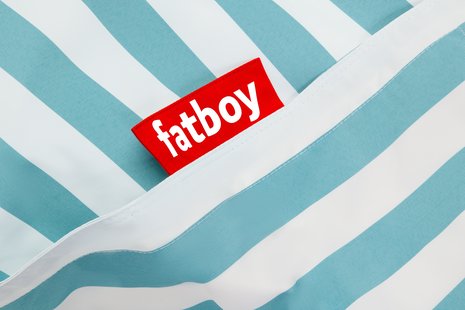 fatboy Rock 'N Roll + Original zitzak voor buiten - Stripe Azur - Black