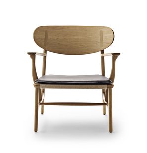 Carl Hansen & Søn CU CH22 Lederen kussen voor CH22 Stoel - Leder Loke 7050/goudbruin