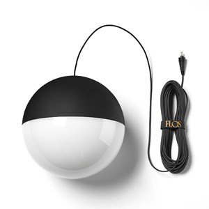 Flos String Light Sphere touch dim Hanglamp - black - Floor - 22 m