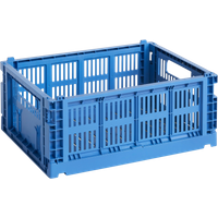 HAY Colour Crate Vouwkrat M recycled - electric blue