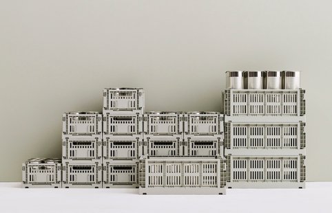 HAY Colour Crate Vouwkrat M recycled - HAYCrateGrey