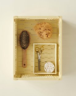 HAY Colour Crate Vouwkrat M recycled - lichtgeel