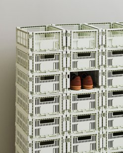 HAY Colour Crate Vouwkrat M recycled - mint