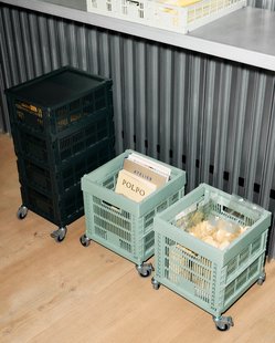 HAY Colour Crate Vouwkrat M recycled - HAYCrateCharcoal