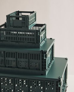 HAY Colour Crate Vouwkrat M recycled - HAYCrateDarkGreen