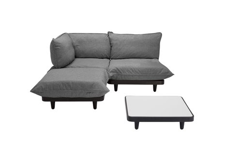 fatboy Paletti Set Medium + Tafel - Rock Grey