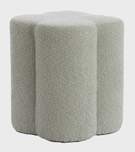 Light & Living Poef 'Nalani' Bouclé, kleur Mintgroen