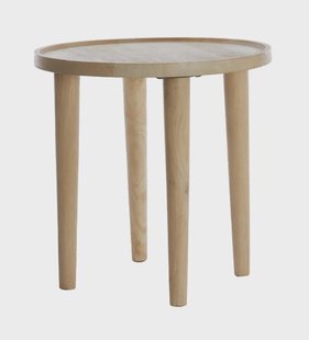 Light & Living Bijzettafel 'Qiano' Mangohout, 45cm, kleur Naturel