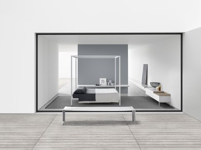 MDF Italia Le Banc Bank - aluminium - 120 cm