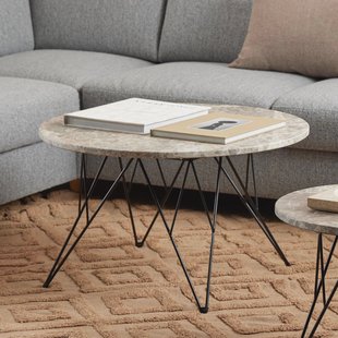 Bendt Ronde Salontafel 'Nadia' Marmer, 80cm