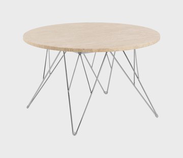 Bendt Ronde Salontafel 'Nadia' Travertin, 80cm