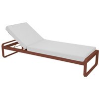 Fermob BELLEVIE Komfort - Ligbed - 20 okerrood - 81 witgrijs