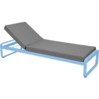 Fermob BELLEVIE Komfort - Ligbed - E1 Maya blauw - 79 Flanelgrijs