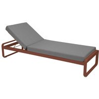 Fermob BELLEVIE Komfort - Ligbed - 20 okerrood - 79 Flanelgrijs