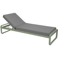 Fermob BELLEVIE Komfort - Ligbed - 79 Flanelgrijs - 82 cactus mat