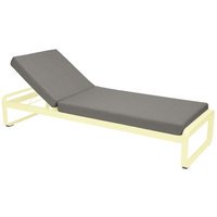 Fermob BELLEVIE Komfort - Ligbed - B8 taupegrijs - A6 citroensorbet