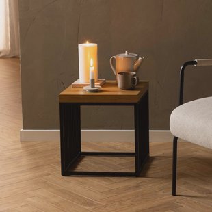 Bendt Bijzettafel 'Esme' Eiken, 40 x 40cm