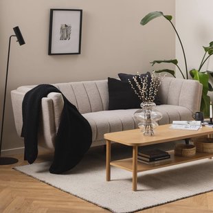 Bendt 3-zits Bank 'Liselot' Bouclé, kleur Beige