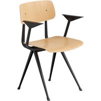 HAY Result Armleunstoel - laquered oak - black
