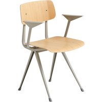 HAY Result Armleunstoel - beige - laquered oak