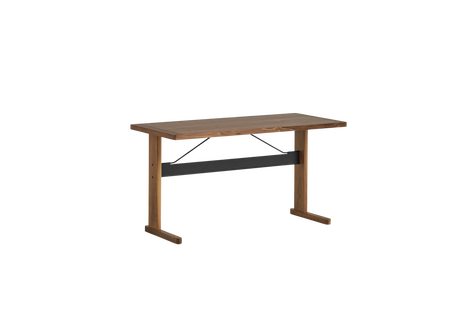 HAY Passerelle Schreibtisch - walnut/crossbar ink black walnut