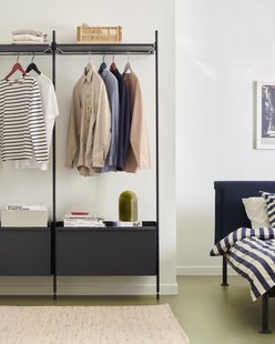 HAY Tamoto Bed - anthracite/metaphor 008 - 160 x 200 cm